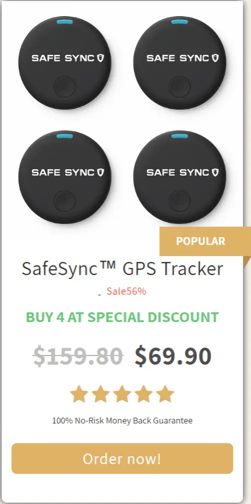 SafeSync™ GPS Tracker price offer